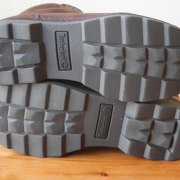 Timberland Top Grain Leather Lace Up Hiking Boots Women's Size 7.5M US Brown - Picture 5 of 10